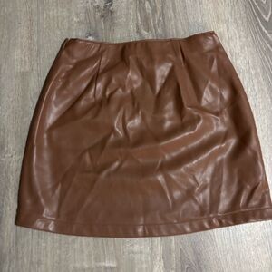 Abercrombie faux leather skirt